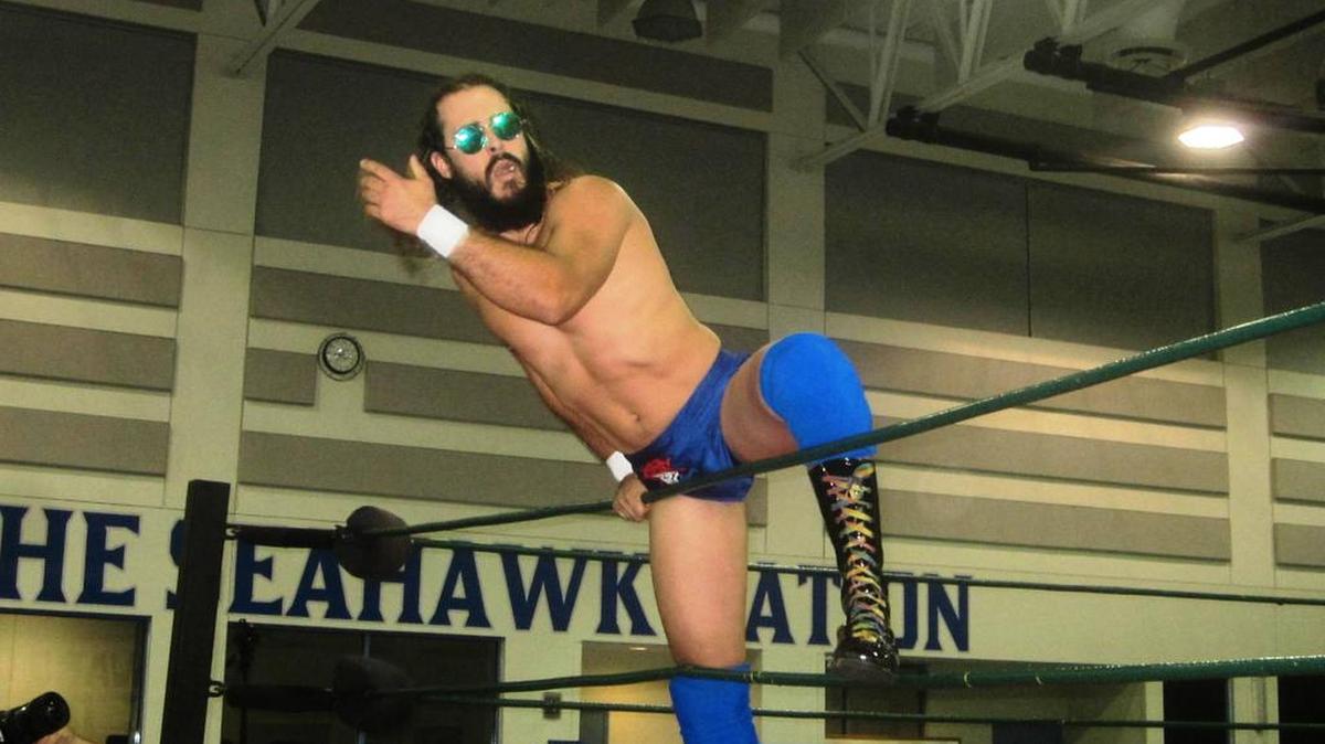 Wrestler Chris Silvio, who has appeared on Ring of Honor and Impact Wrestling TV, will be part of the City of Sweetwater Wrestling FanFest at 5:30 p.m. Saturday, Dec. 9 at Jose Mas Canosa Park, 250 SW 114 Ave. in Miami-Dade County. Silvio is pictured during his entrance at a Ronin Pro show.