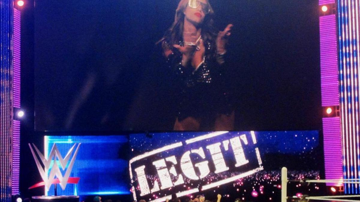 WWE Superstar Sasha Banks at a WWE show at the AmericanAirlines Arena in Miami.