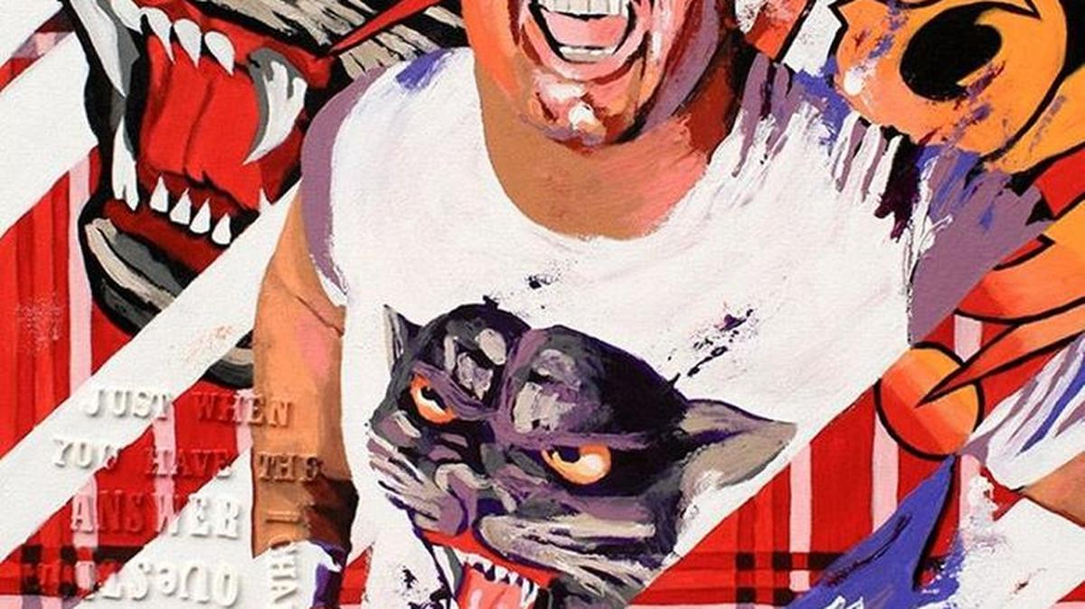 The late, great WWE Hall of Famer Rowdy Roddy Piper hits the artist’s canvas via Rob Schamberger.