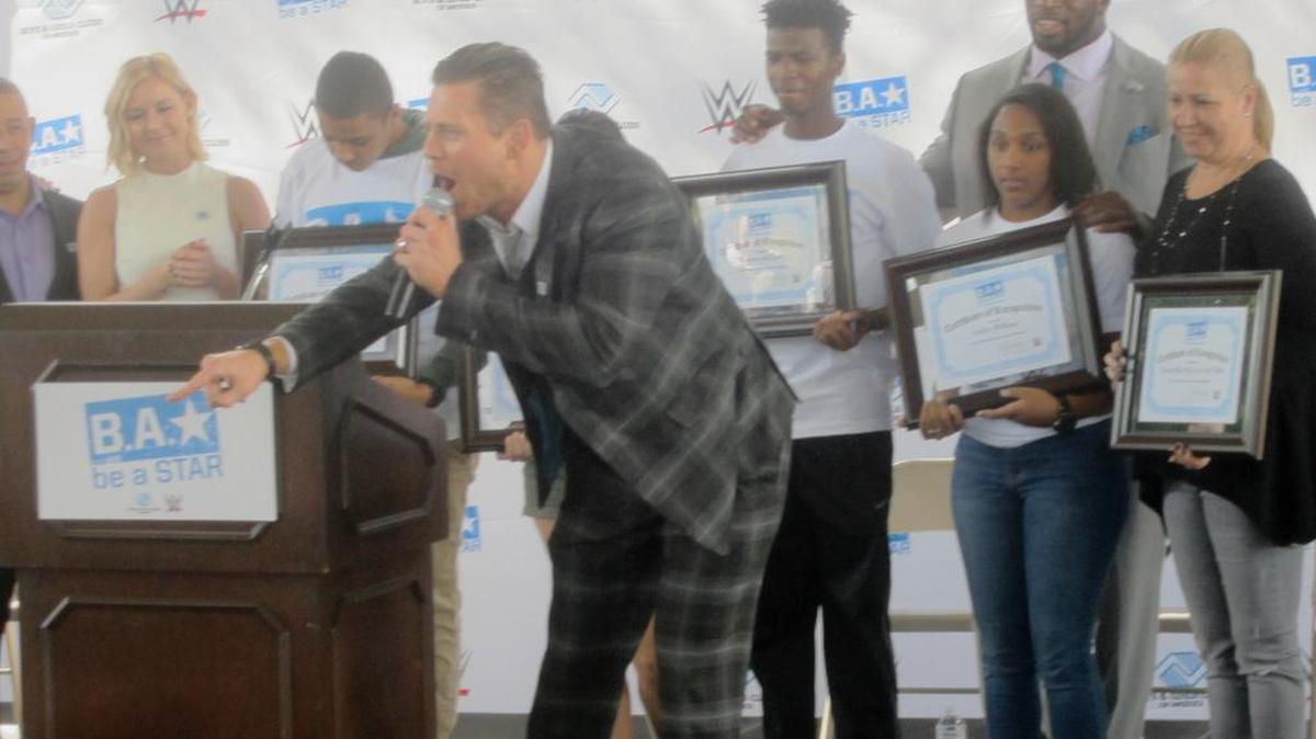 The Miz had some fun with kids during a Be a STAR anti-bullying rally at the Hank Kline Boys & Girls Club in Miami. Meet The Miz from 1-3 p.m. on Tuesday, June 28 at the Cricket Wireless Store in (South Florida) Pembroke Pines. Then at night see The Miz during WWE SmackDown TV tapings at the AmericanAirlines Arena in Miami.