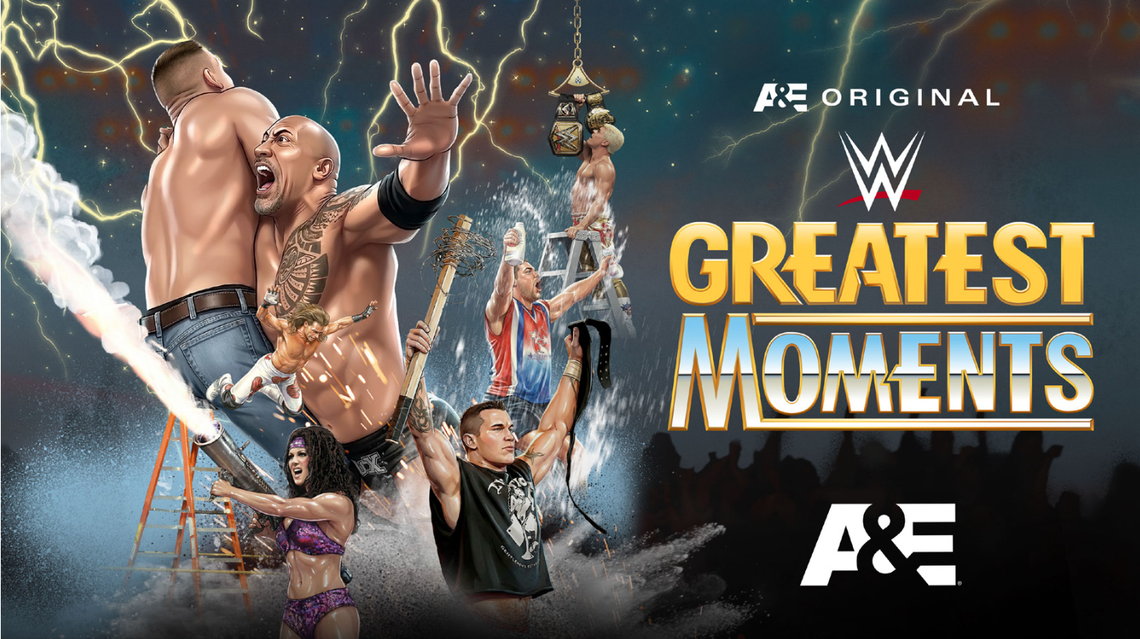 A new season of “WWE’s Greatest Moments” begins Sunday, April 26 on A&E.