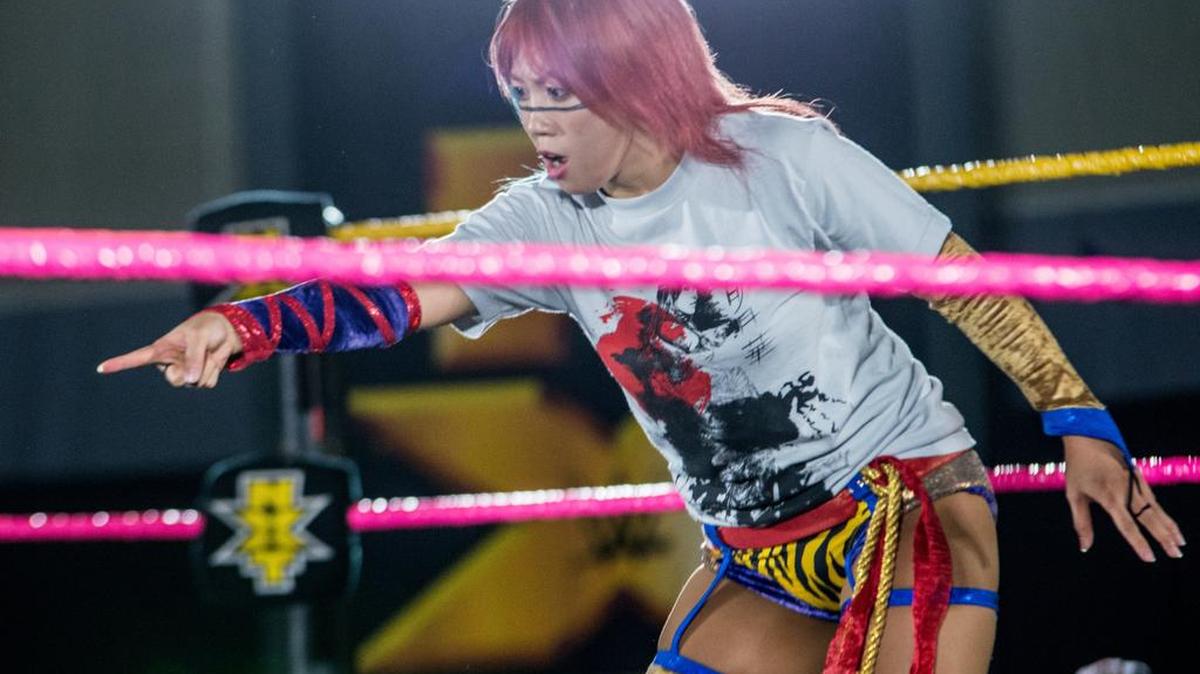 NXT women’s champ Asuka defends her title against Ember Moon at NXT TakeOver: Orlando at the Amway Center on Saturday, April 1 during WWE WrestleMania Week.