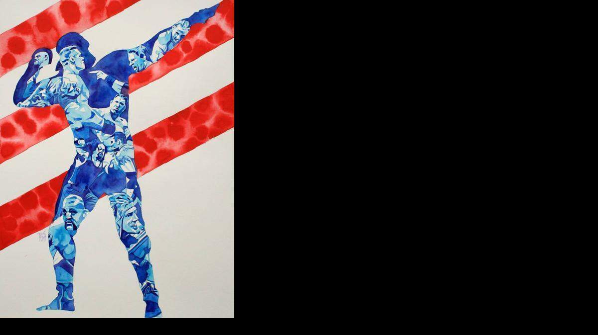 
On the Road to WrestleMania 31, artist Rob Schamberger captures WrestleMania 21 on another canvas.
