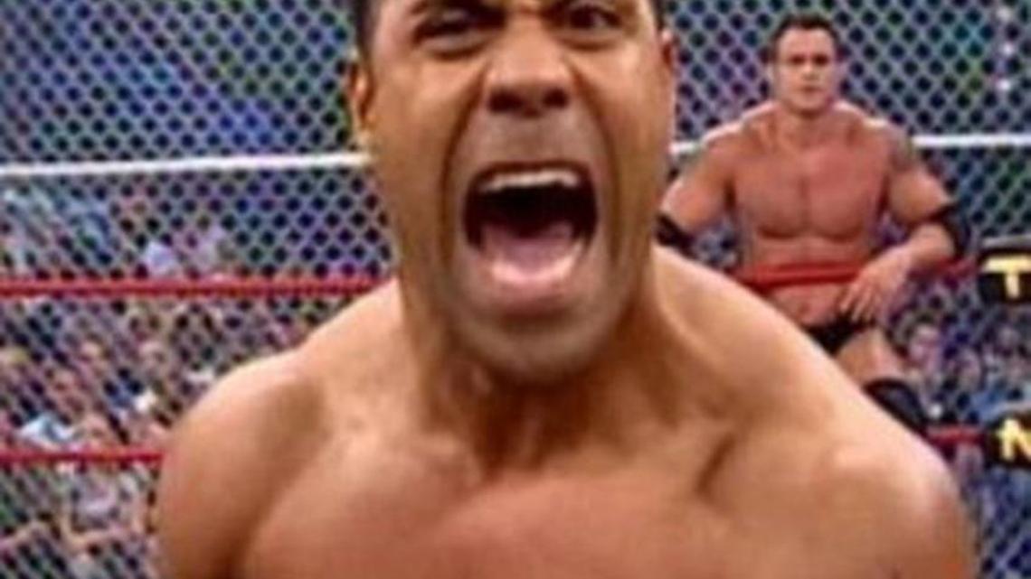 Sonny Siaki wrestled in TNA’s first match as part of The Flying Elvises, before ditching the jumpsuit for a solo career.