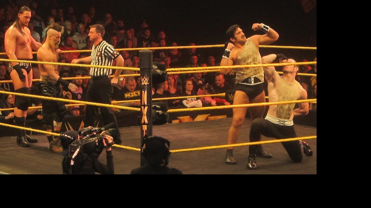 
Two talented tag teams in NXT with Enzo Amore & Big Cass Colin Cassady and The Vaudevillians (Simon Gotch & Aiden English). WWE’s white hot brand NXT will be in Fort Pierce on July 23, Miami on July 24 and West Palm Beach on July 25.
