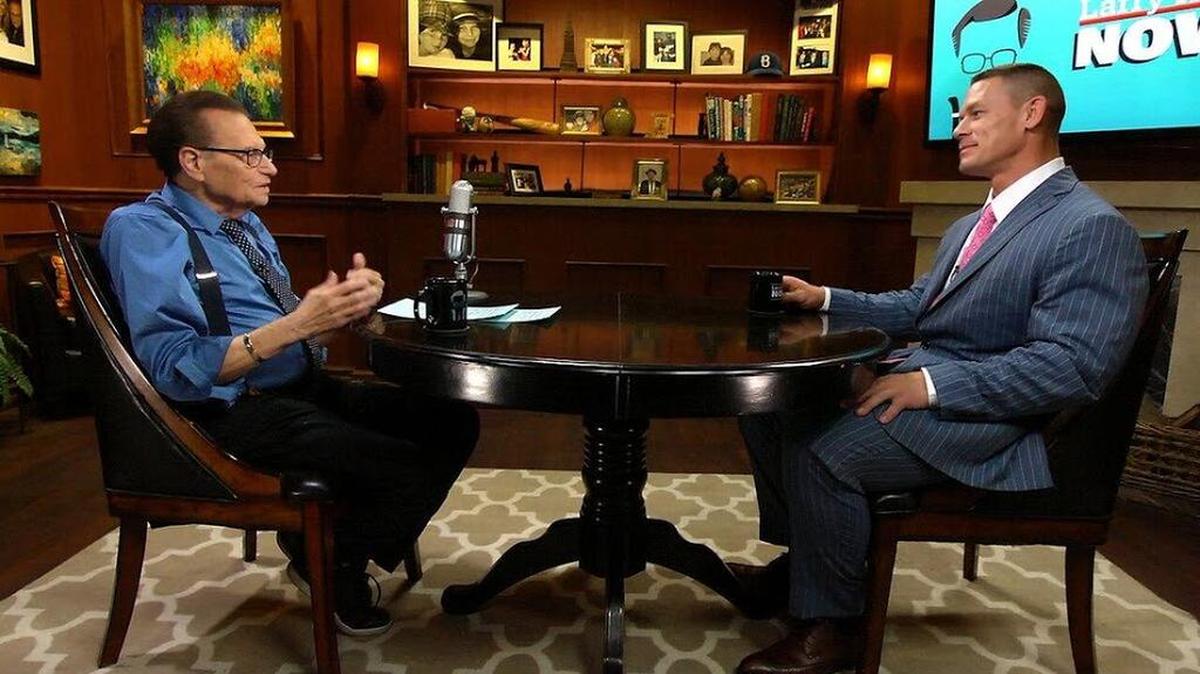 WWE superstar John Cena joins legendary talk show host Larry King on the Emmy-nominated series “Larry King Now” on Ora TV and Hulu for a wide-ranging conversation.