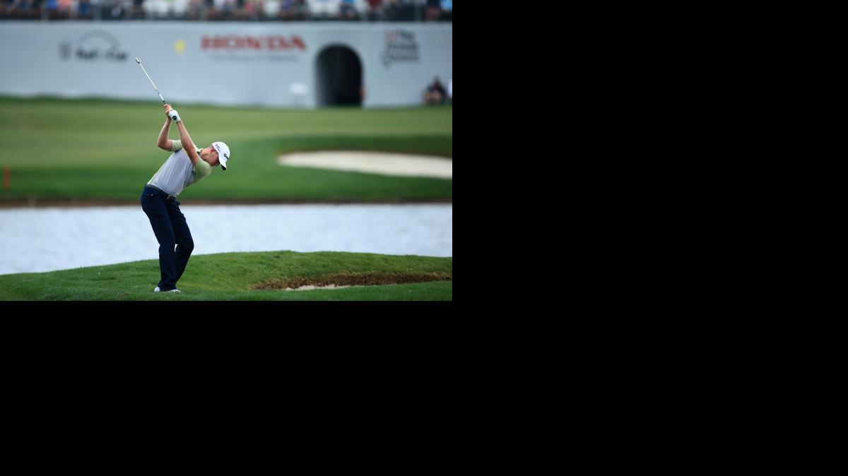
Daniel Berger plays a shot during the first round of The Honda Classic at PGA National Resort & Spa - Champion Course on February 26, 2015 in Palm Beach Gardens, Florida. 
