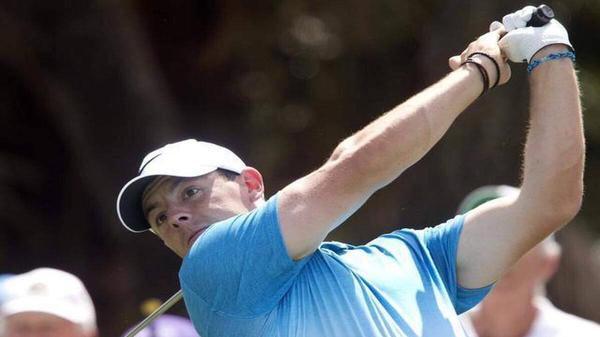 
Rory McIlroy hits his drive on No. 12 during the first round of the WGC-Cadillac Championship at Trump National Doral in Doral, Florida, on Thursday, March 5, 2015.
