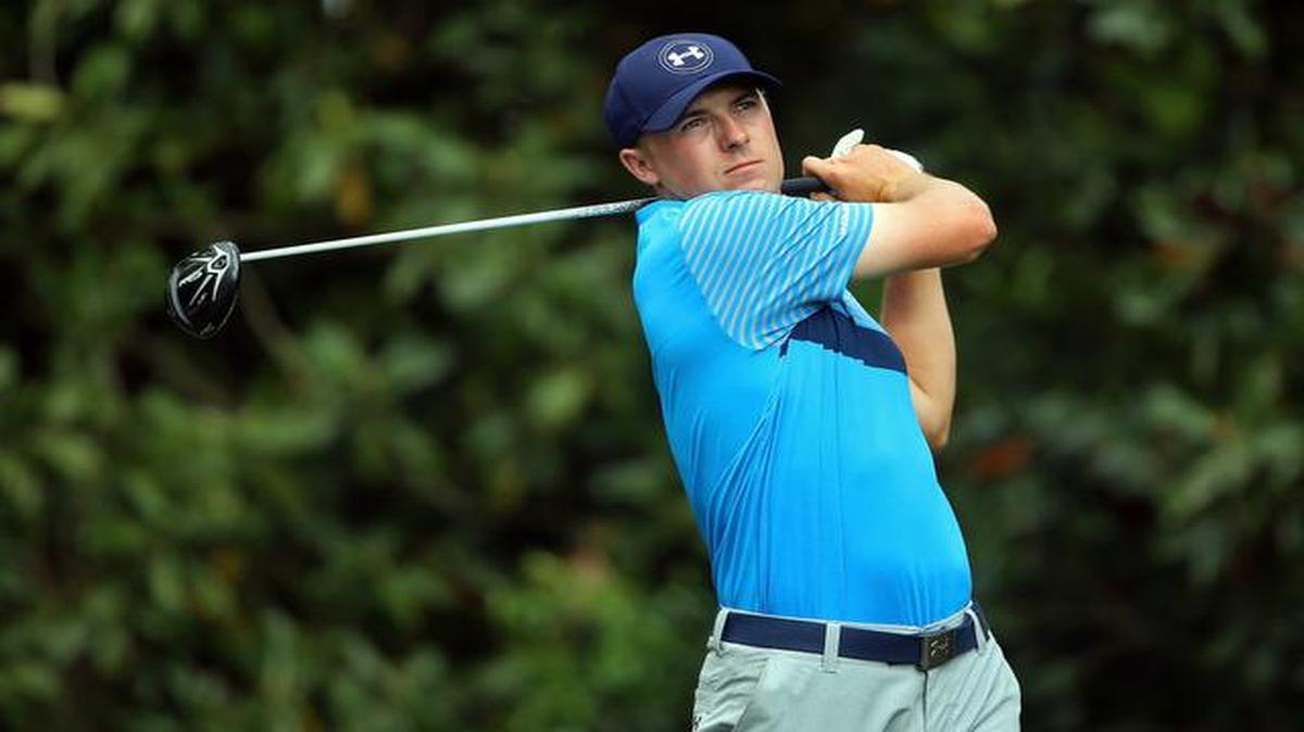 
Jordan Spieth of the United States watches his tee shot on the 11th hole during the first round of the 2015 Masters Tournament at Augusta National Golf Club on April 9, 2015 in Augusta, Georgia. 
