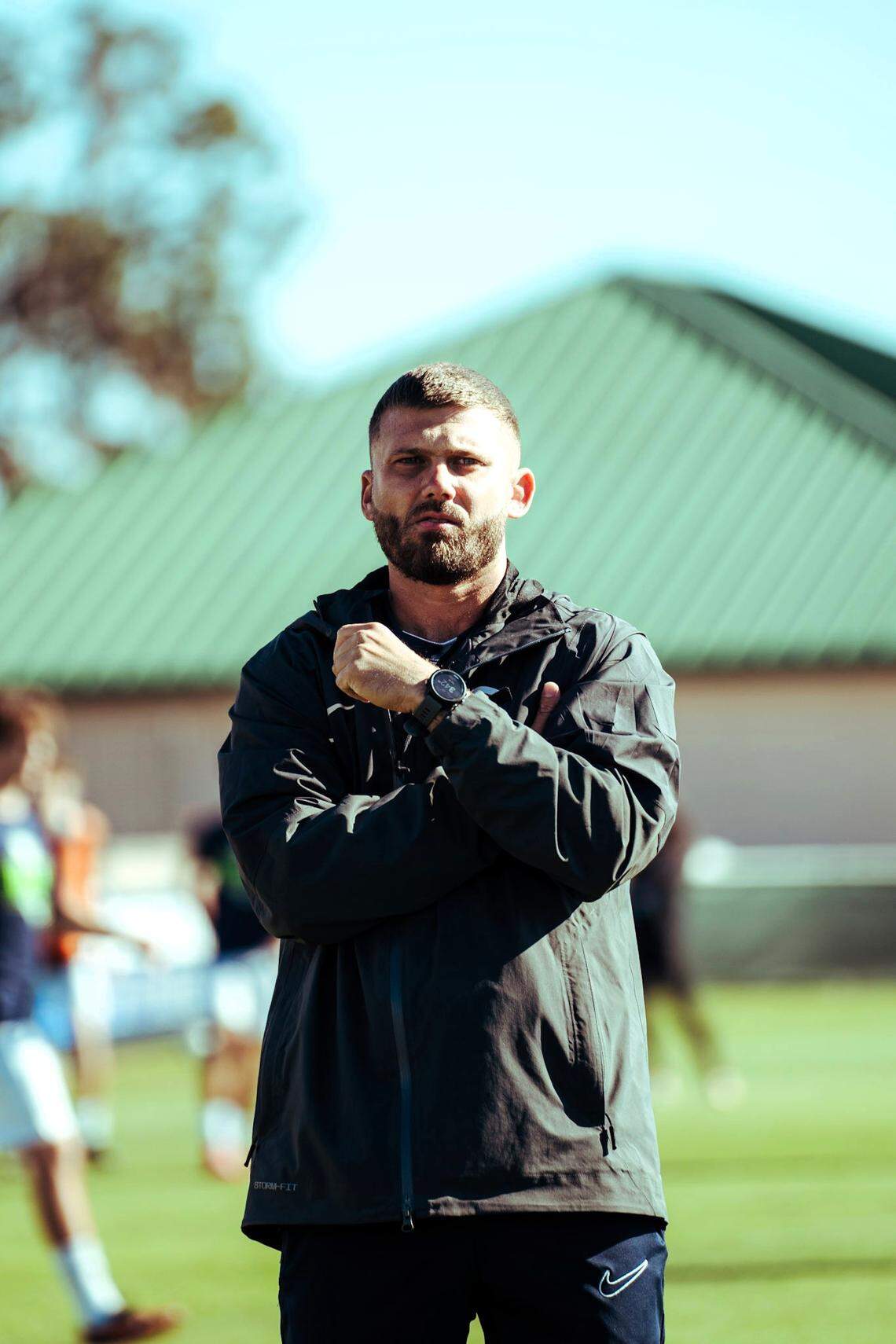 Columbus boys’ soccer coach Kameron Clark.