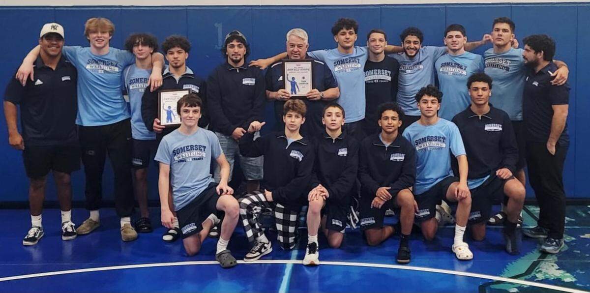 The Somerset Academy boys’ wrestling team from Pembroke Pines.