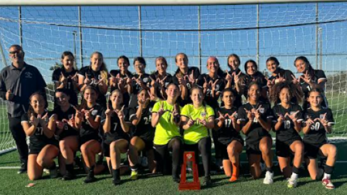 The District 16-2A champion True North girls’ soccer team.