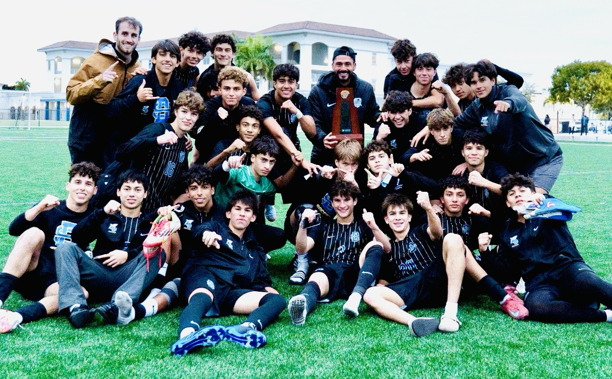 The district champion Divine Savior boys’ soccer team.