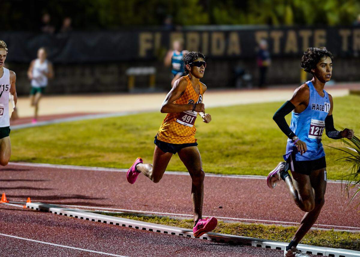 Freshman Marcelo Mantecon of the Belen Jesuit boys’ track team was outstanding at the FSU Relays in Tallahassee.