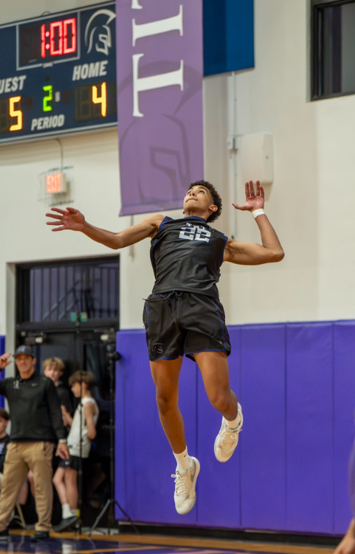 Marcos Sanchez helped the True North boys’ volleyball team upset Varela.