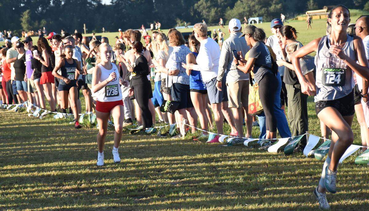 Nicole Lewis of the Doral Academy girls’ cross-country team at the 12th annual Florida Horse Park XC Invitational in Ocala.