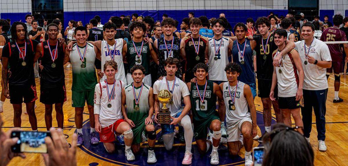 The North came from behind to defeat the South at the annual Miami-Dade High School Boys’ Volleyball All-Star Game.