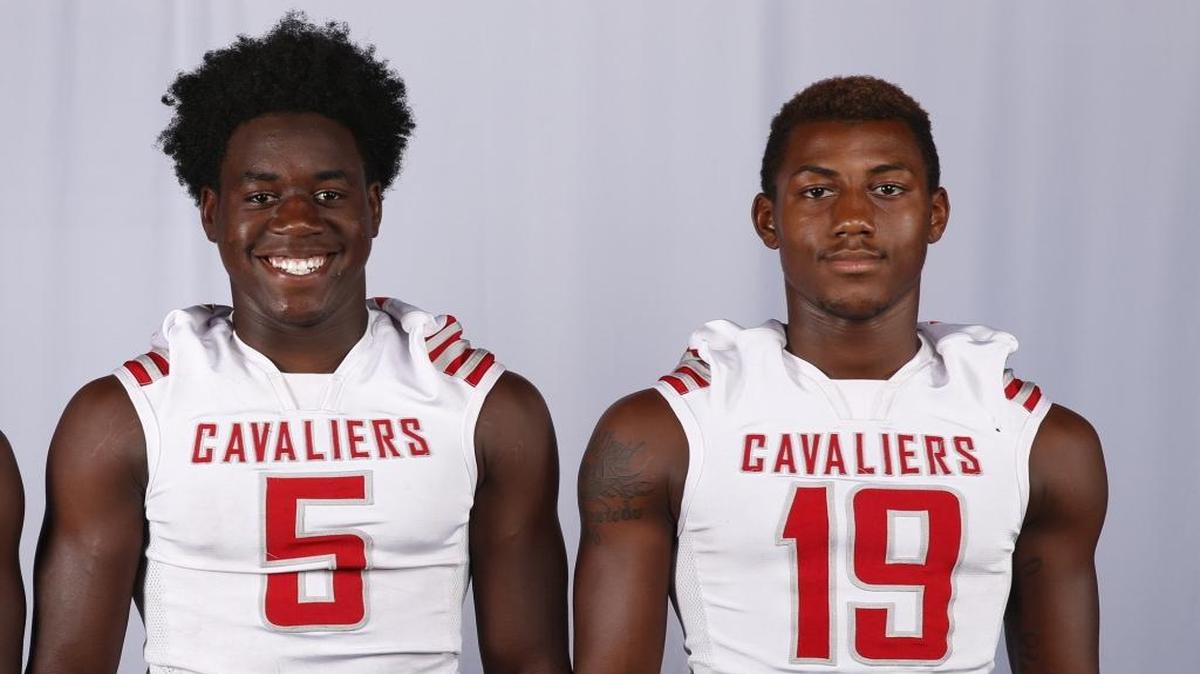 
Coral Gables players Voshon Waiters, left, and Jaylin Clark. 
