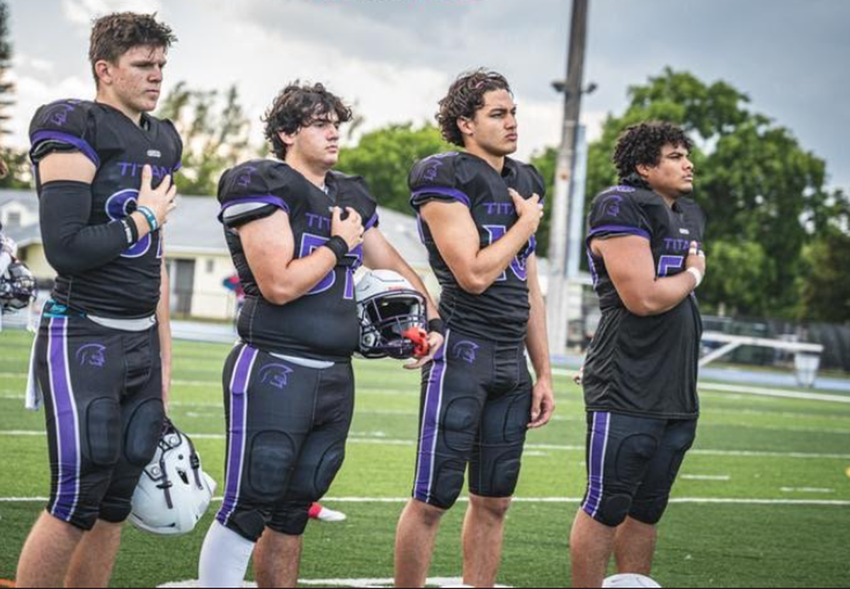 Members of the True North football team.