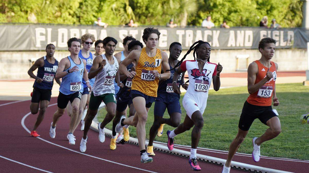 Jack Michalak of the Belen Jesuit boys’ track & field team at the FSU Relays in Tallahassee.