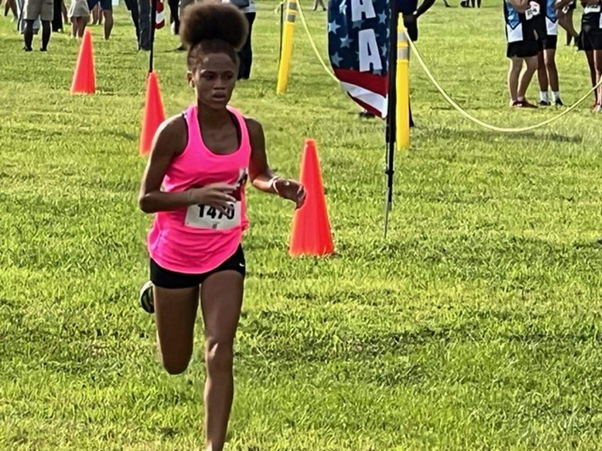 Dillard’s Christiana Coleman, seen here winning the girls’ race at the BCAA championship in October, won her first state cross-country individual championship and led the Panthers to their first team title on Friday morning at Apalachee Regional Park in Tallahassee.