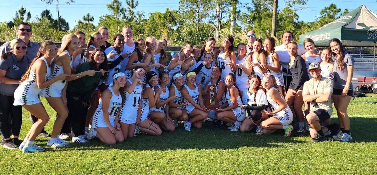 The Westminster Christian girls’ lacrosse team won the district title for the first time in program history.
