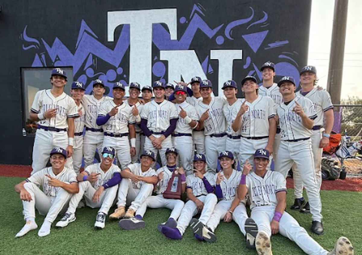 The district champion True North baseball team.