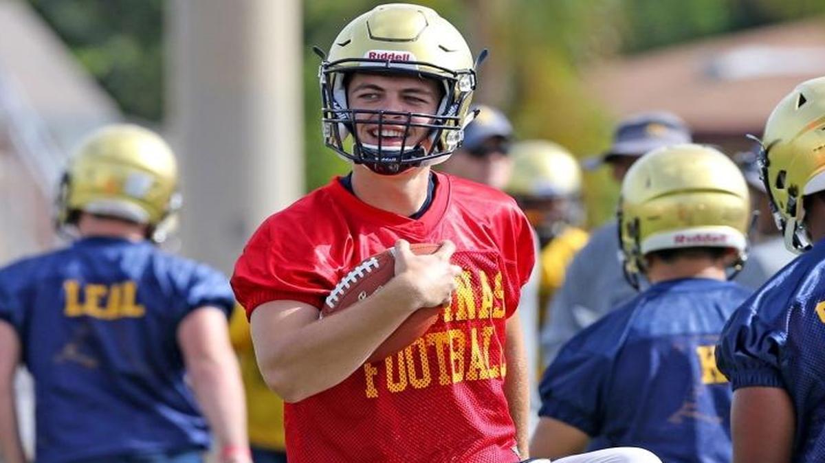 
St. Thomas Aquinas quarterback Jake Allen. 

