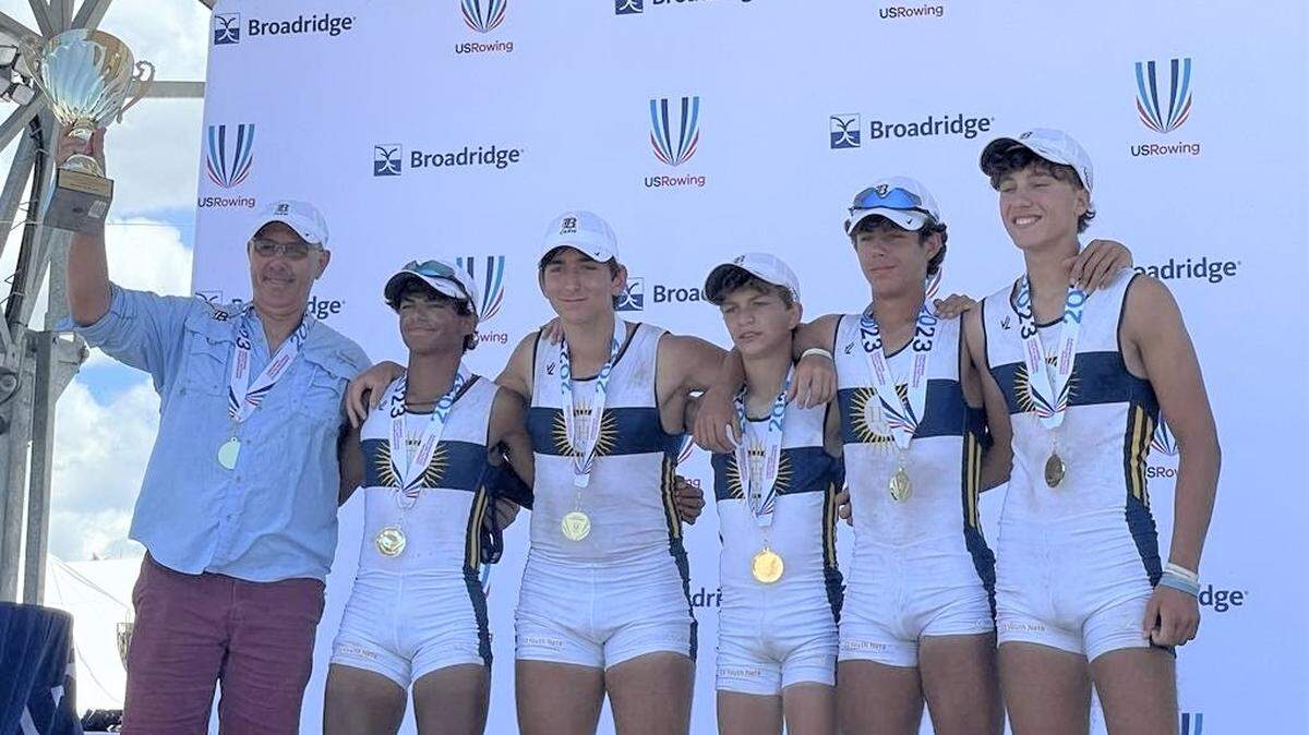 The Belen Boys’ U16 Coxswain won gold at youth nationals in Sarasota.
