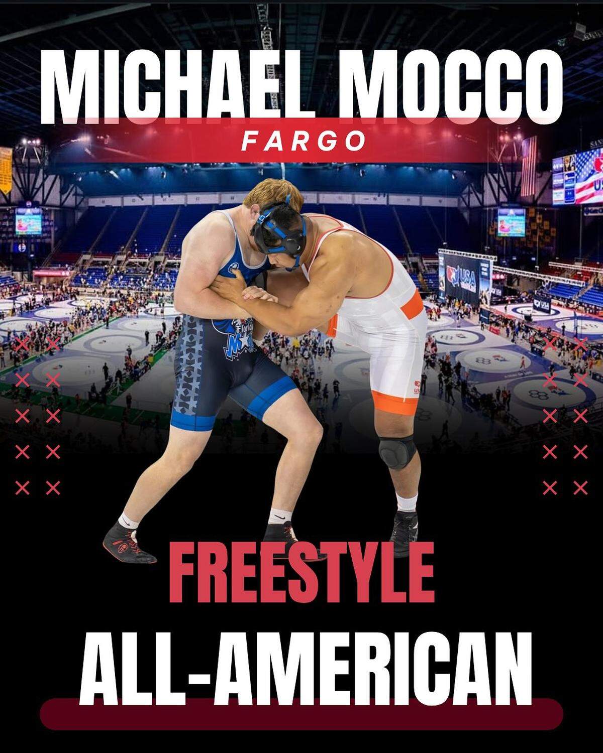 Michael Mocco of Cardinal Gibbons earned All-American honors at the 2025 US Marine Corps Junior Nationals in Fargo, North Dakota.