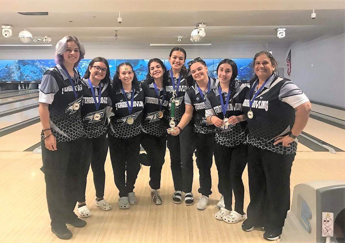 The Ferguson girls’ bowling team won the Youth Fair Bowling Tournament at Bird Bowl in Miami.