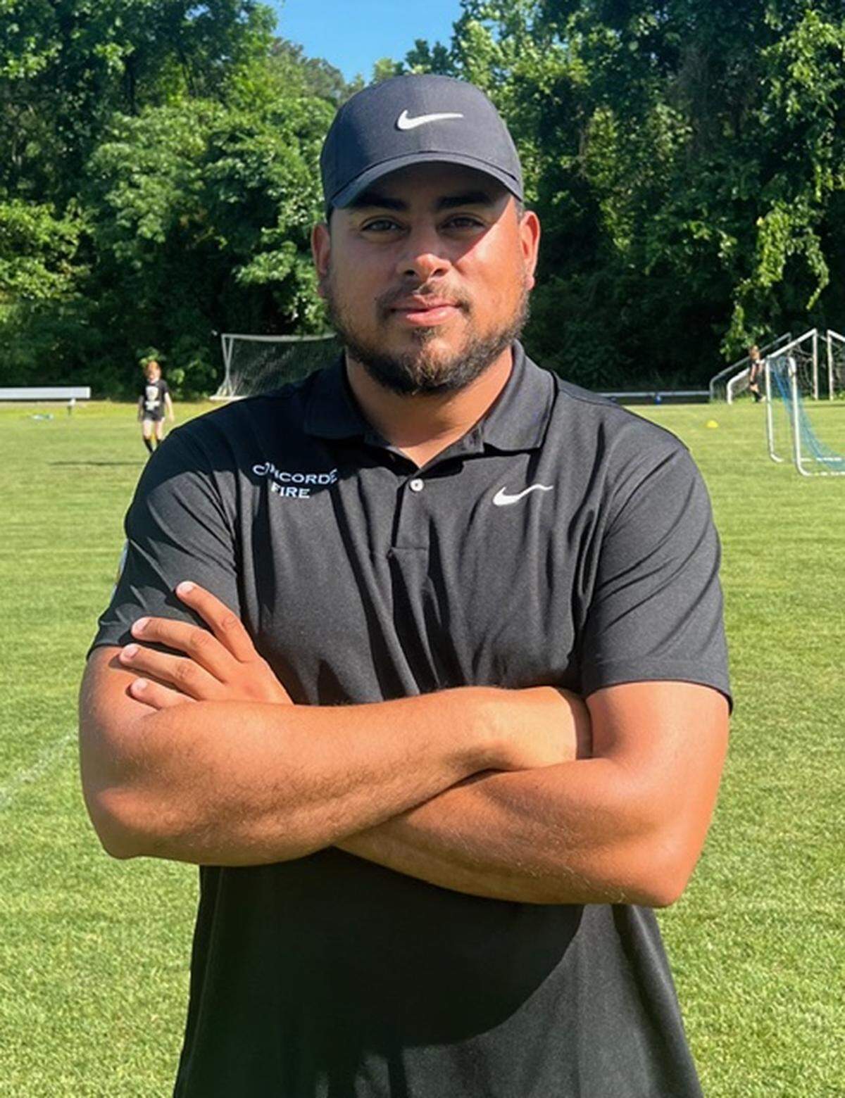 Doral Academy new girls’ soccer coach Eddie Hernandez.