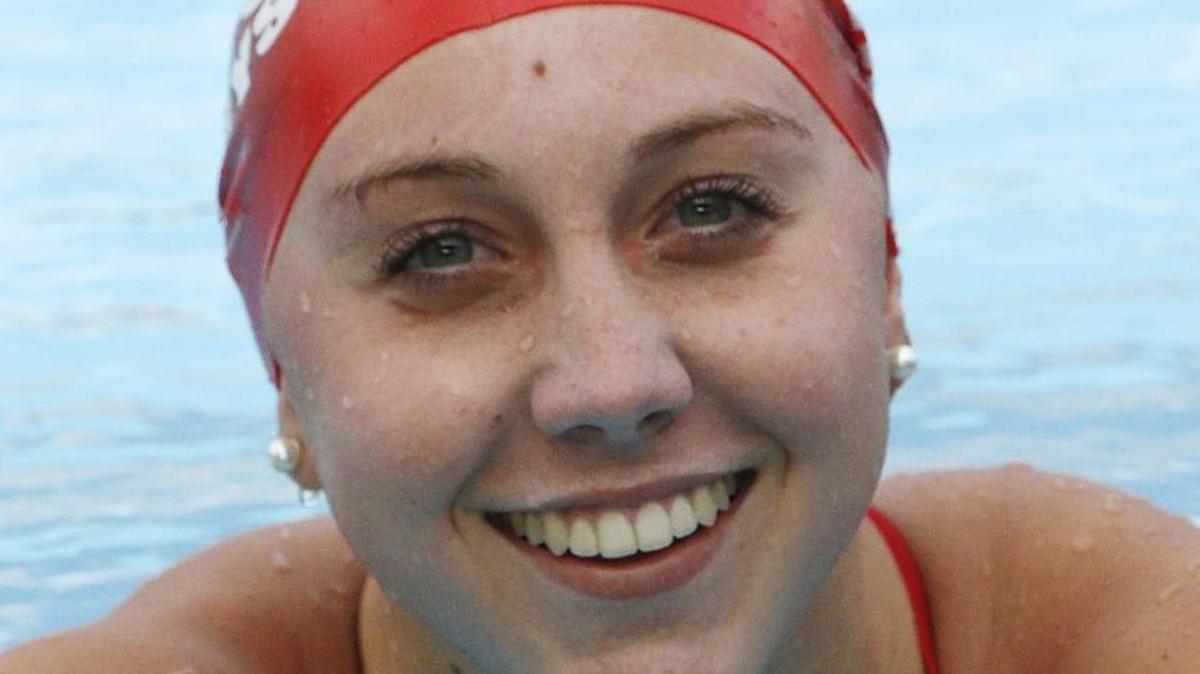 Cooper City Kathleen Golding smiles after winning women 200 yard individual medley during the BCAA Swimming and Diving championships on Sat., Oct. 7, 2017 at Plantation Central Park.