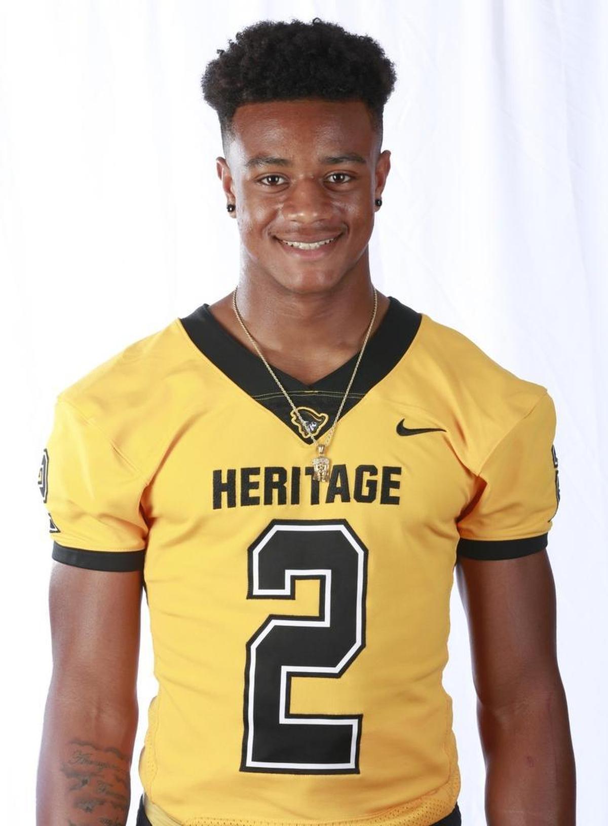 Patrick Surtain Jr. of American Hertiage High poses for a photo during High School Football Media Day at Hard Rock Stadium on Saturday, Aug. 5, 2017.