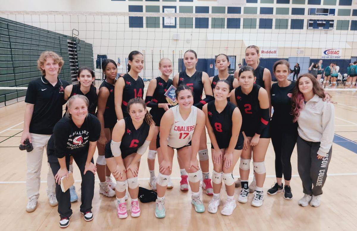 The Coral Gables girls’ volleyball team was runner-up at the GMAC Tournament.