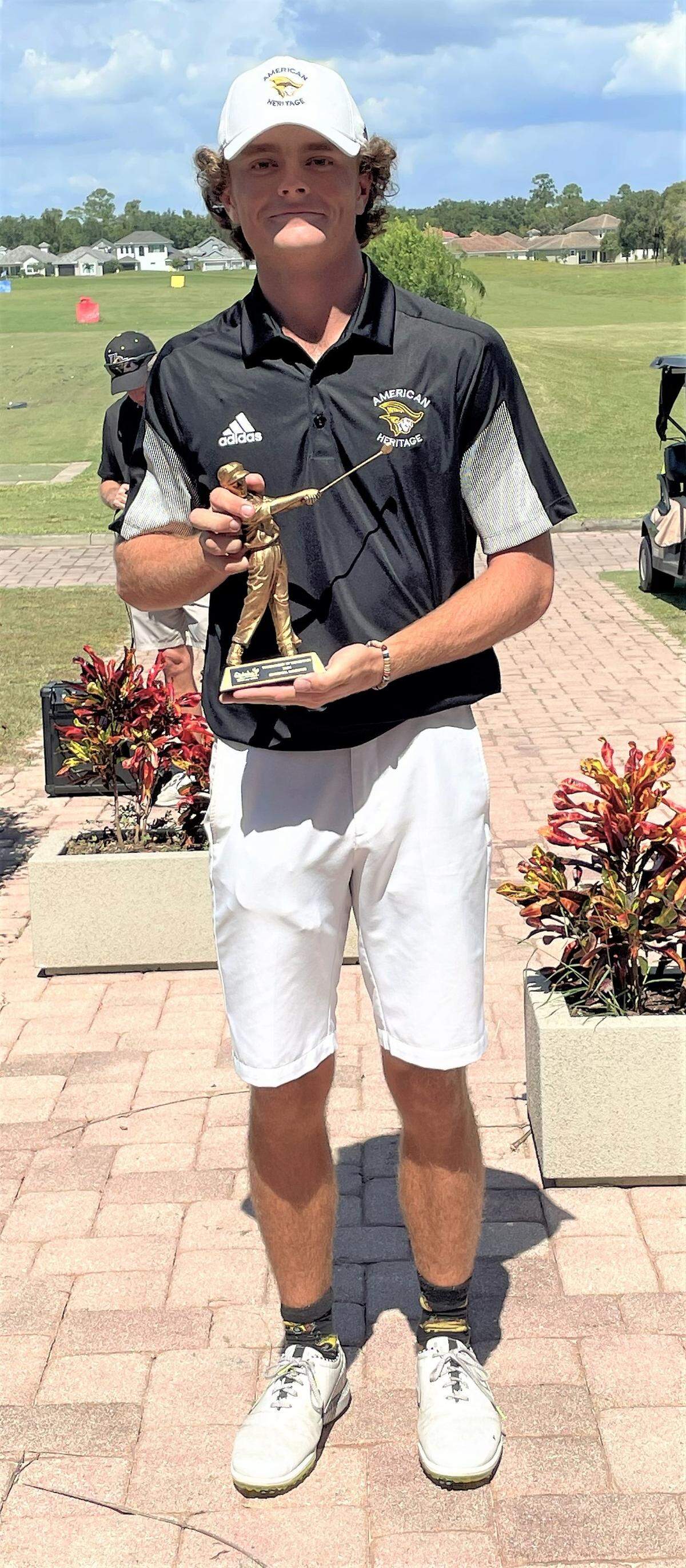 Golfer Luke Clanton of American Heritage (Plantation).