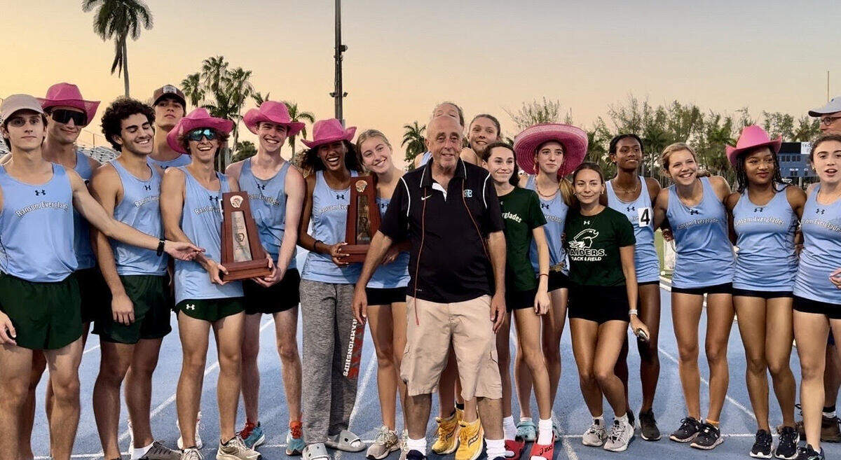 The Ransom Everglades girls’ and boys’ track & field teams.