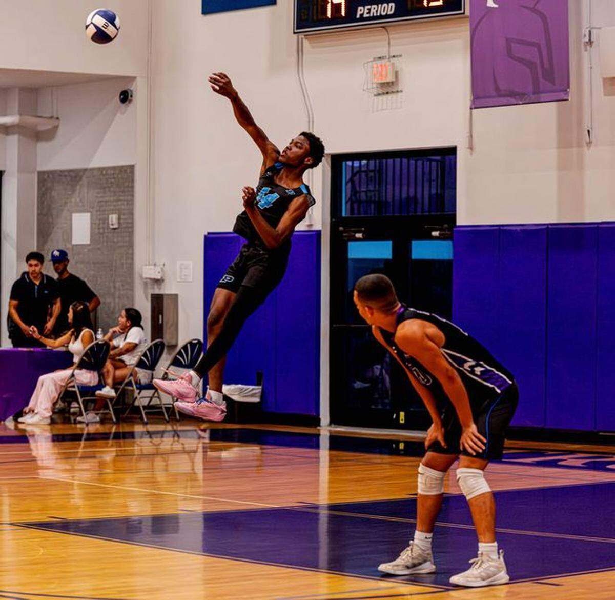 Esteban Delvalle of ATM had four assists for the North during the annual Miami-Dade High School Boys’ Volleyball All-Star Game.