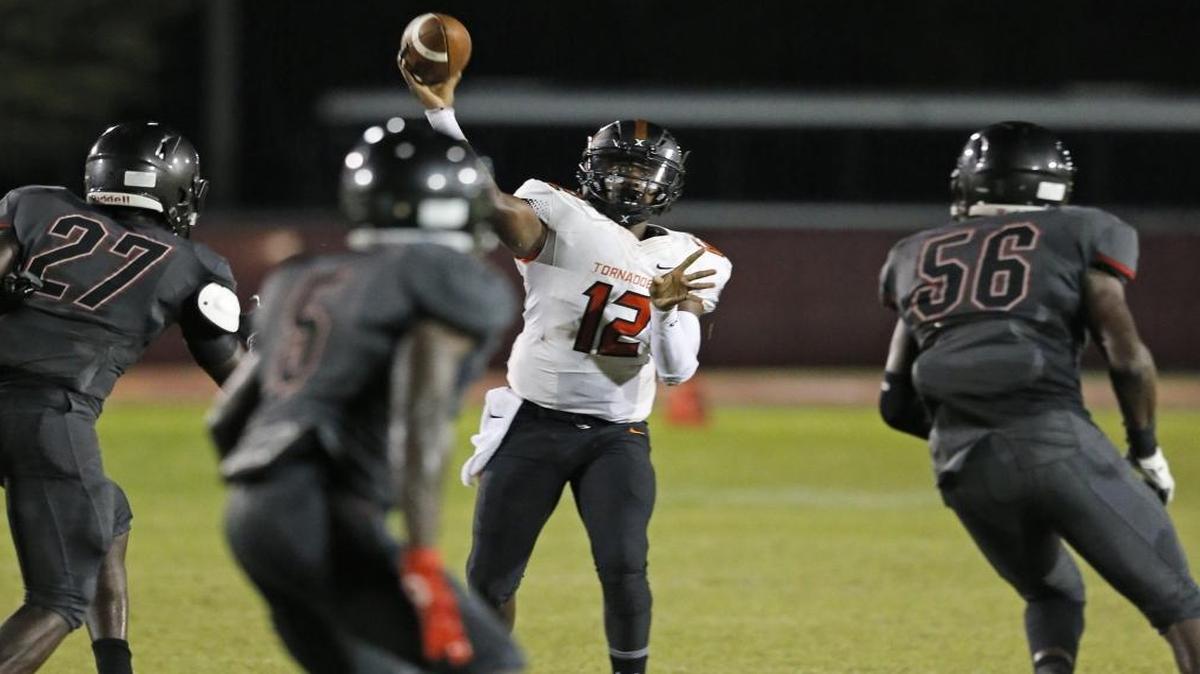 Booker T. quarterback Daniel Richardson will have to be on his game against Columbus if the Tornadoes want to have a chance to make the state playoffs and go for a fifth title in a row.