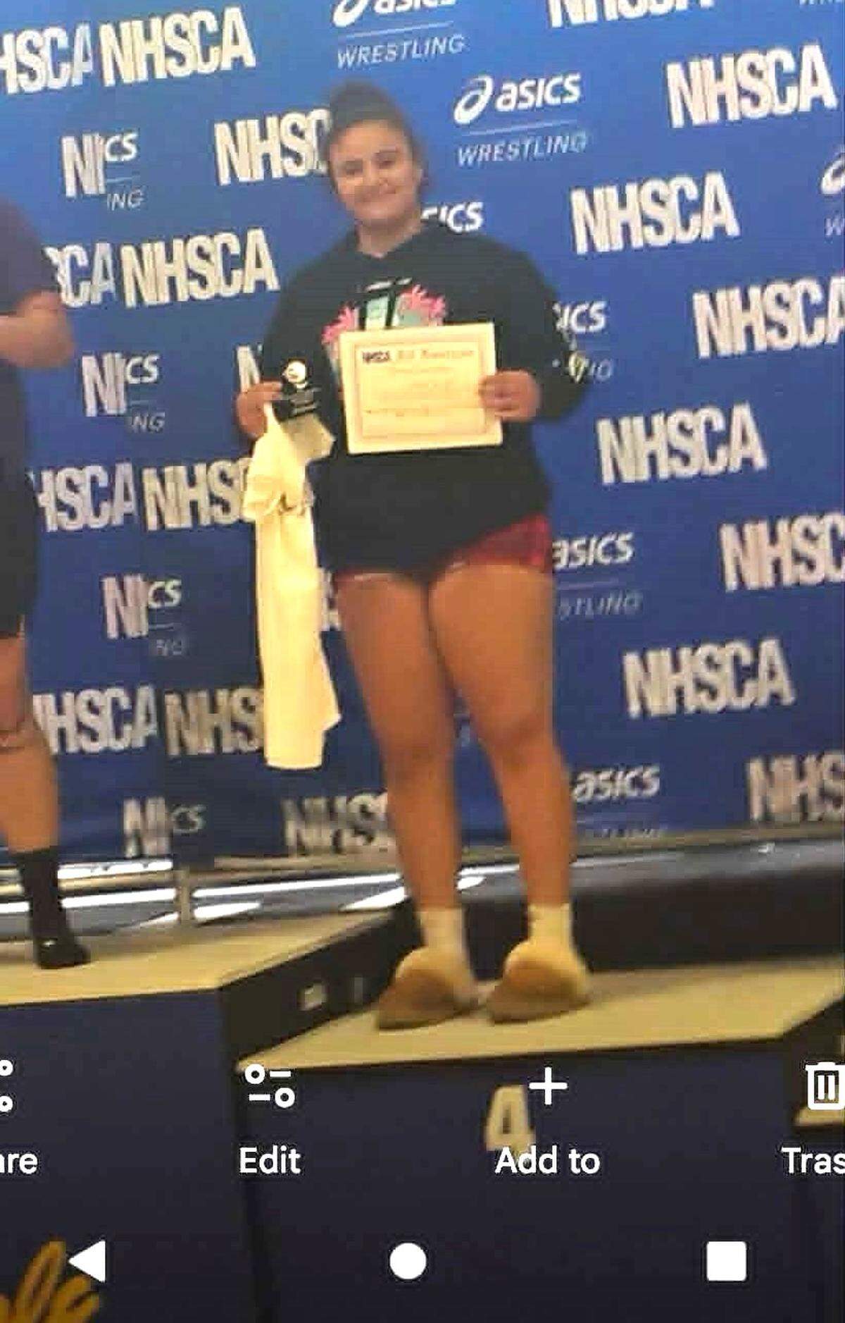 Stoneman Douglas wrestler Zeinnab Mourad.