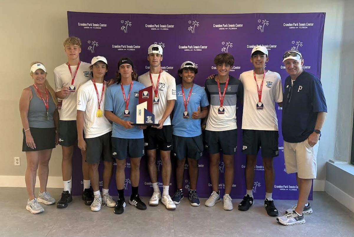 The GMAC Champion Palmetto boys’ tennis team.