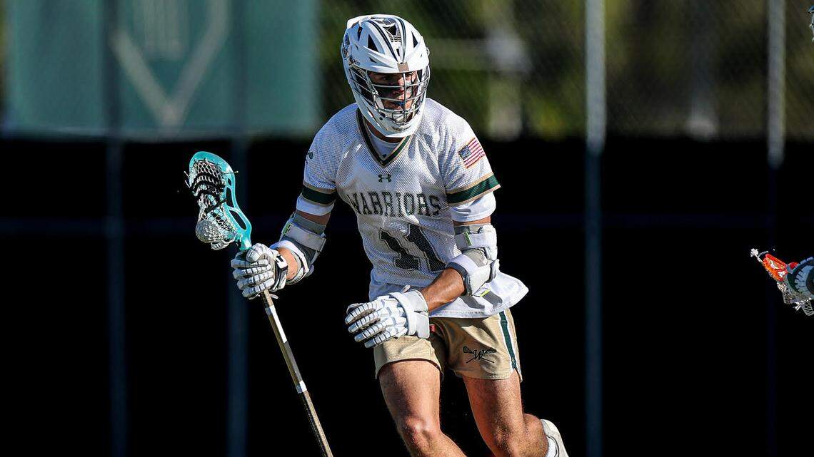 Andres Rodriguez of the Westminster Christian boys’ lacrosse team.