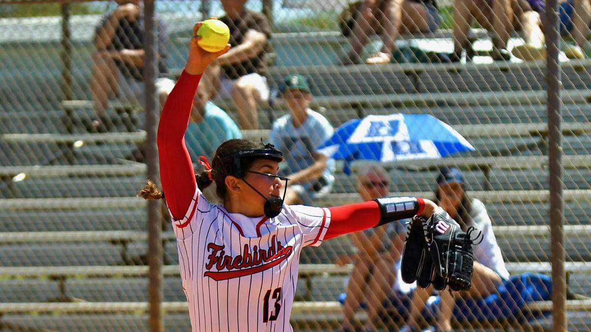 Doral Academy’s standout softball pitcher Alyssa Zabala.