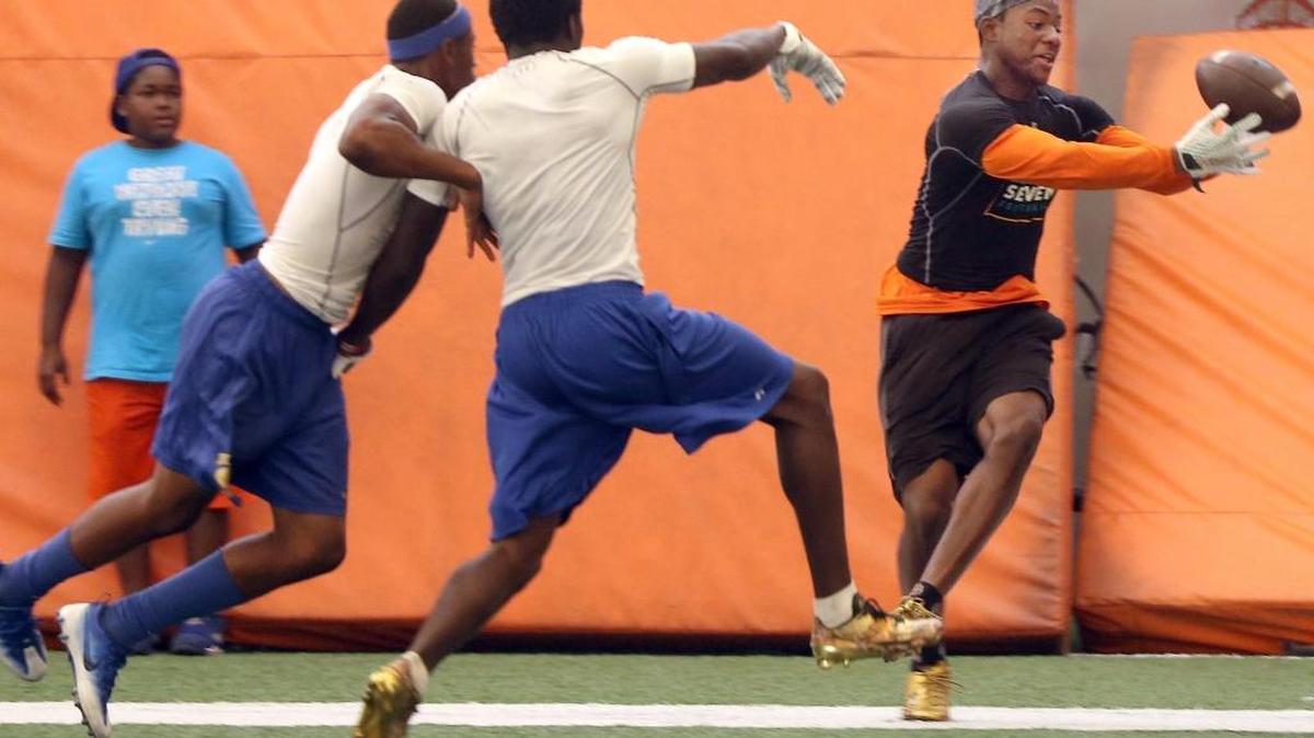 On Sunday, June 26, 2016 Carol City High School was victorious over Miami Northwestern 35 - 31 with second of play to win the championship of the 7-on-7 high school football tournament hosted by Miami Dolphins.