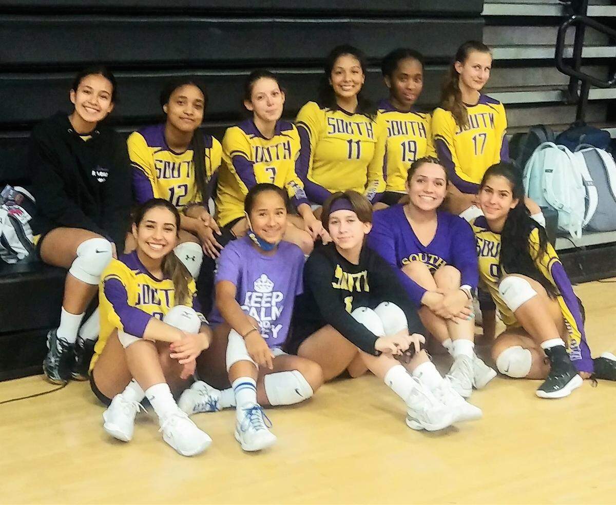 The South Plantation girls’ volleyball team.