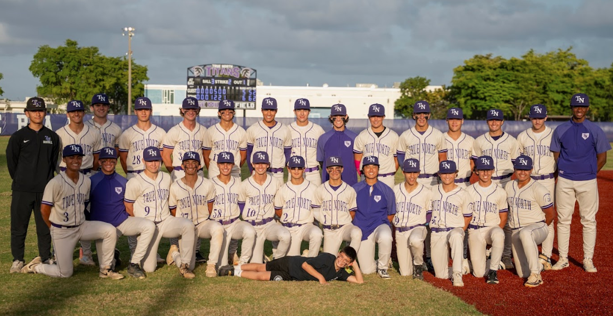 The True North baseball team after edging Doral Academy in a walk-off win.