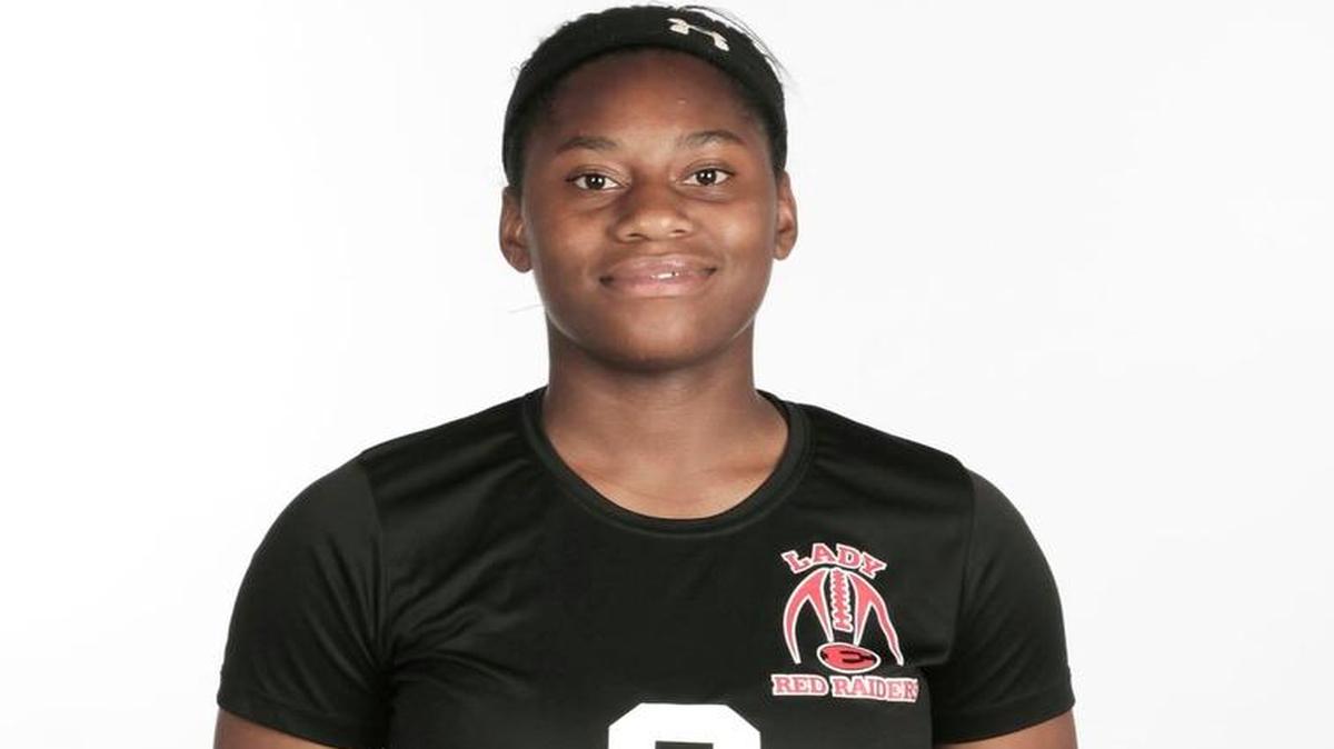 Edison’s Jaquala Brown connected with Ruth Raymond for an 18-yard touchdown on the final play of the flag football state championship game to make 25-6 as Tampa Robinson would win by mercy rule at the two-minute warning.