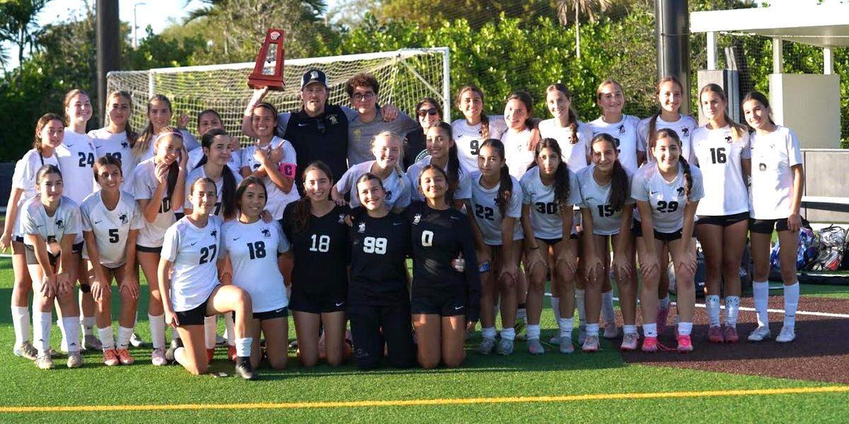 The district champion LaSalle girls’ soccer team.