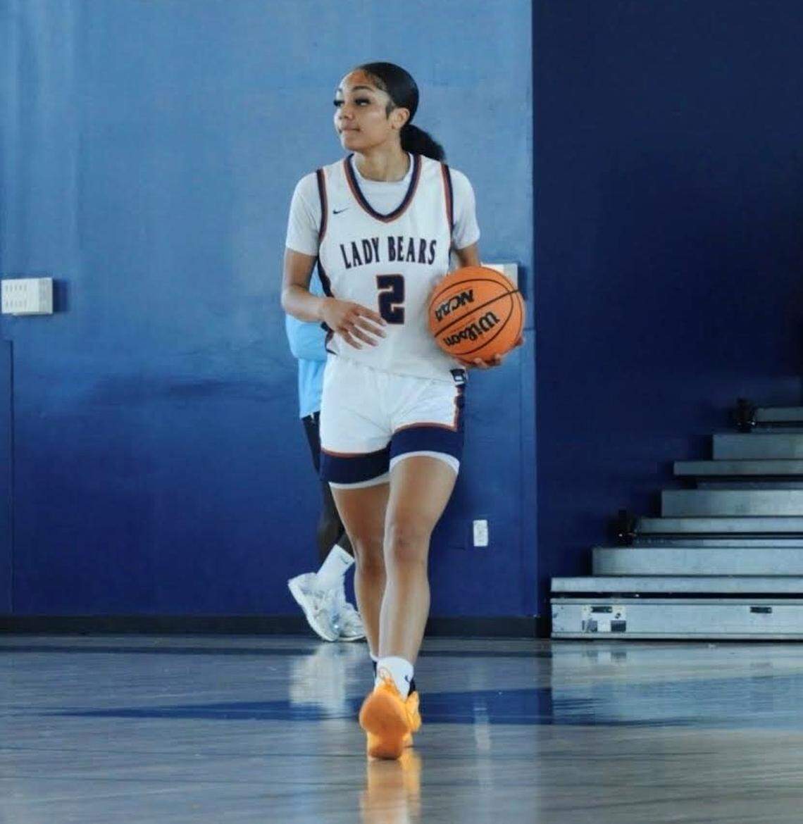 Vanessa Vancott of the Mater Lakes Academy girls’ basketball team.