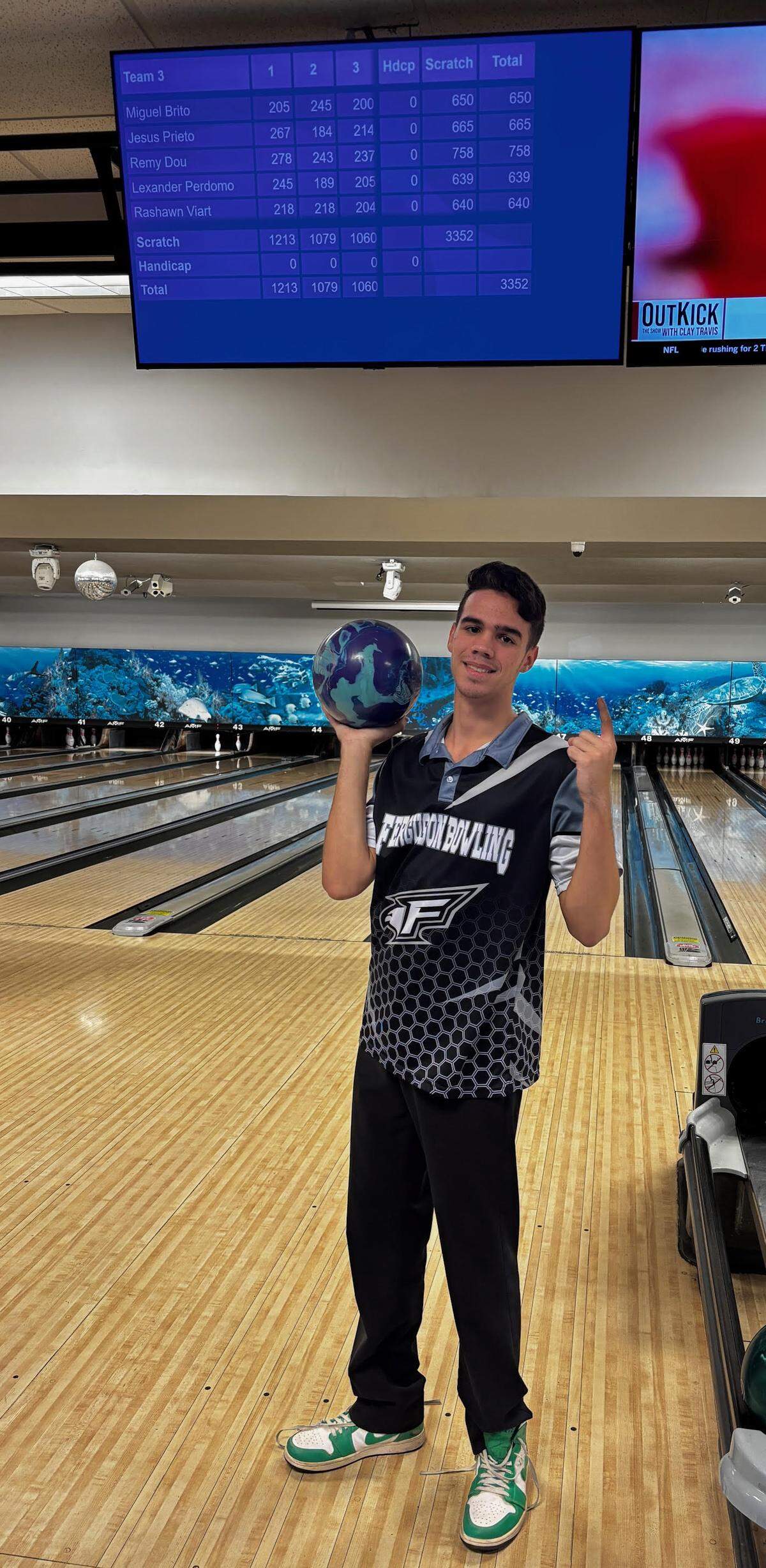 Ferguson bowler Remy Dou
